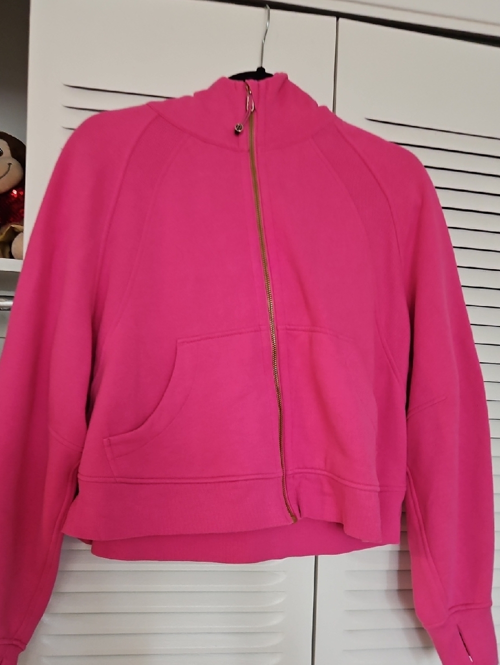 lululemon athletica Bright Pink Zip-Front Hoodie